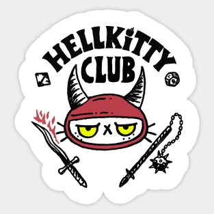 Hell Kitty Club Sticker